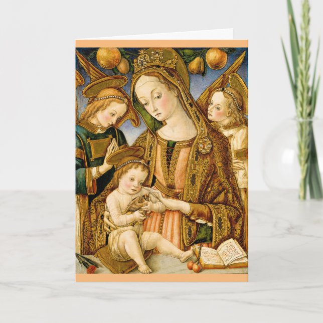 Muito em breve Cartão Religioso Deus dos Anjos Arm (Frente)