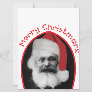 Muito engraçado cartão de Natal "Feliz Christmarx"