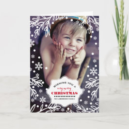 Muito Feliz Natal. Cartões com fotos personalizado