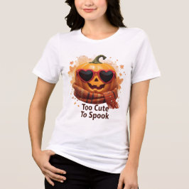 Muito Fofo Para Assustar – Camiseta de Abóbora Aco