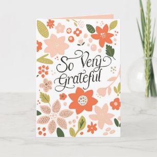 Muito Grata Cartões de agradecimentos