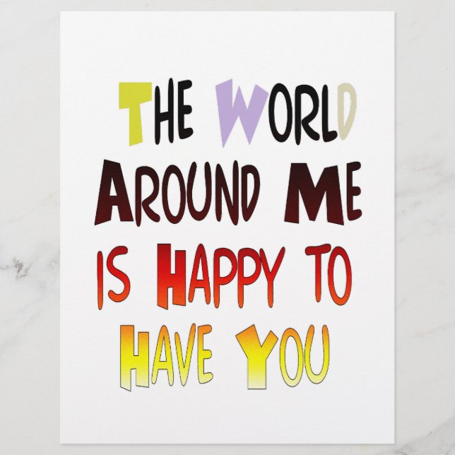 Muito grato por tê-lo no meu mundo com gratidão (Frente)