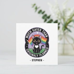 Muito Mais Gayer - Orgulho LGBTQ de Gato Negro Eng