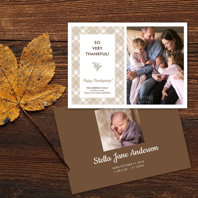 Muito Obrigado | Ação de Graças de Anúncio de Nasc (Criador carregado)