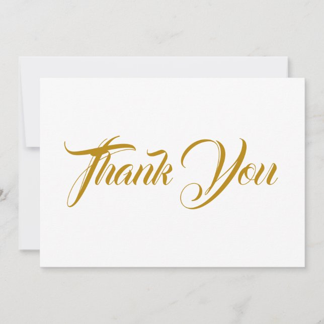 Muito obrigado, carta de anotação elegante de guiã (Frente)