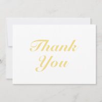 Muito obrigado, carta de anotação elegante dourada