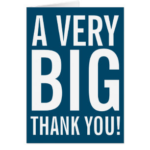 Muito Obrigado, Cartão de Saudação