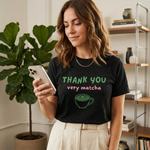 Muito Obrigado Matcha Camisa Divertida de Matcha