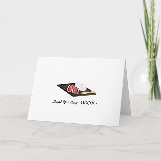 Muito Obrigado, MOCHI! Cartão Comemorativo Folha D (Frente)