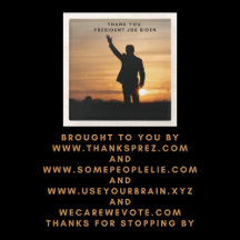 Muito obrigado, Senhor Presidente Joe Biden