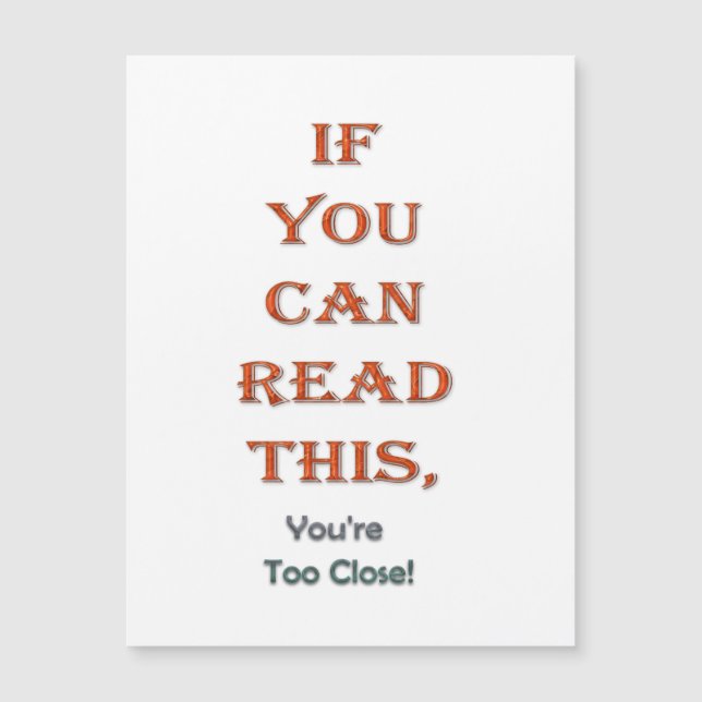 Muito perto (Frente)