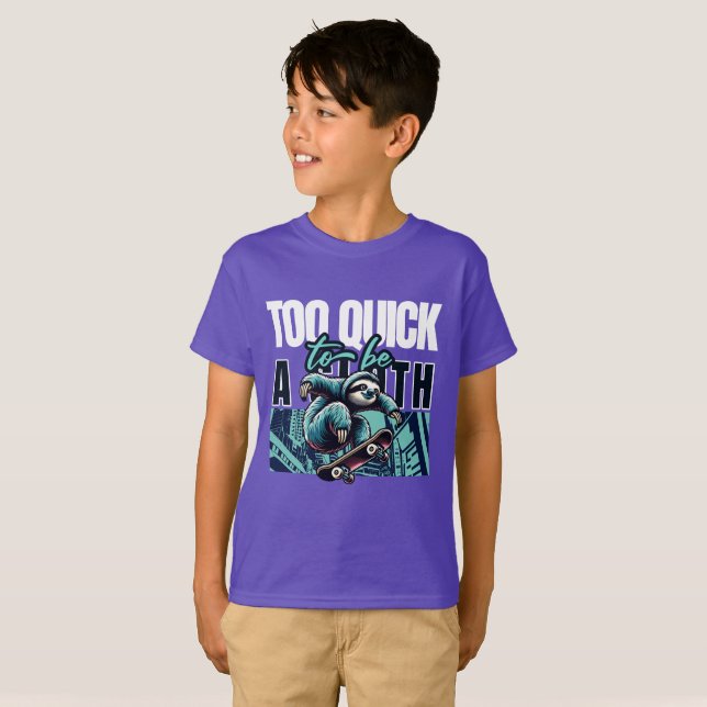 Muito rápido para ser uma camiseta de skate (Frente Completa)