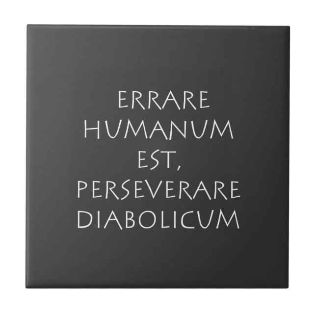 Muito raro humanum est perseverante diabolismo (Frente)