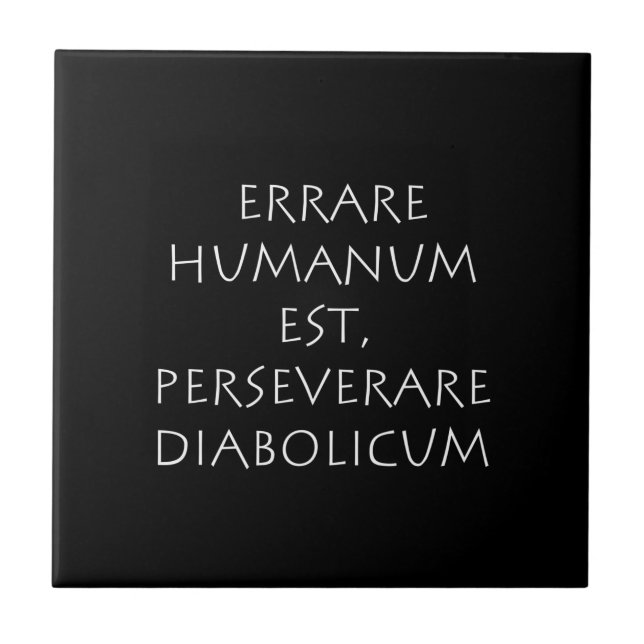 Muito raro humanum est perseverante diabolismo (Frente)