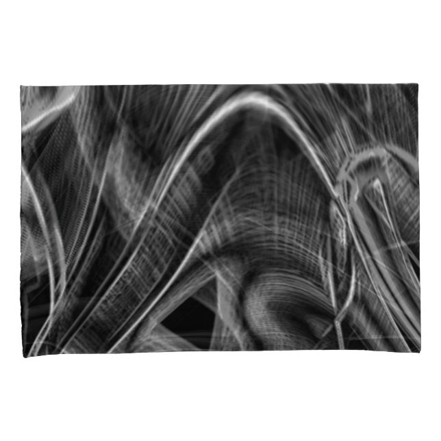 Muitos tortos com sulcos de cinza em fundo preto (Frente-Direita)