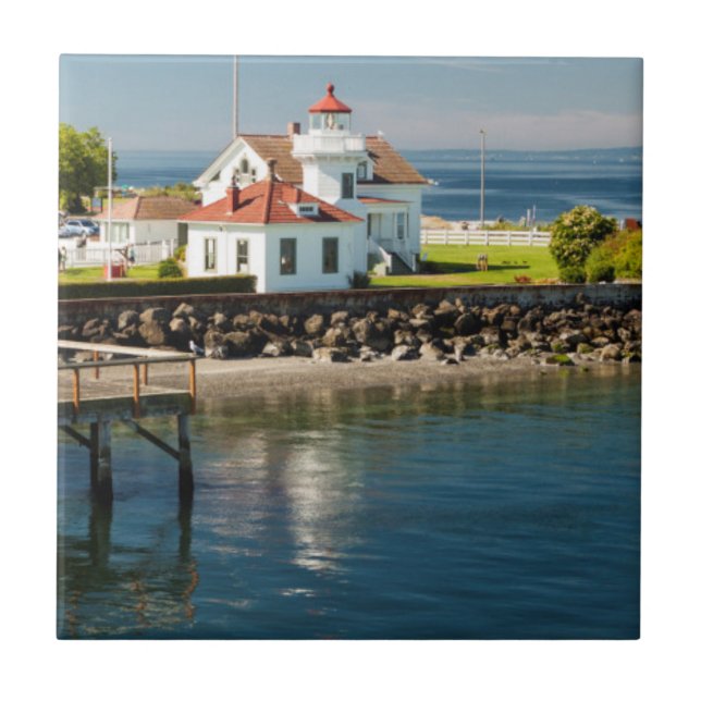 Mukilteo Lighthouse, Mukilteo, Washington, EUA (Frente)