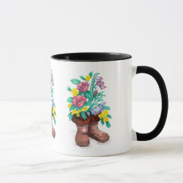 Mukluk Flower Boots Xícara de Café