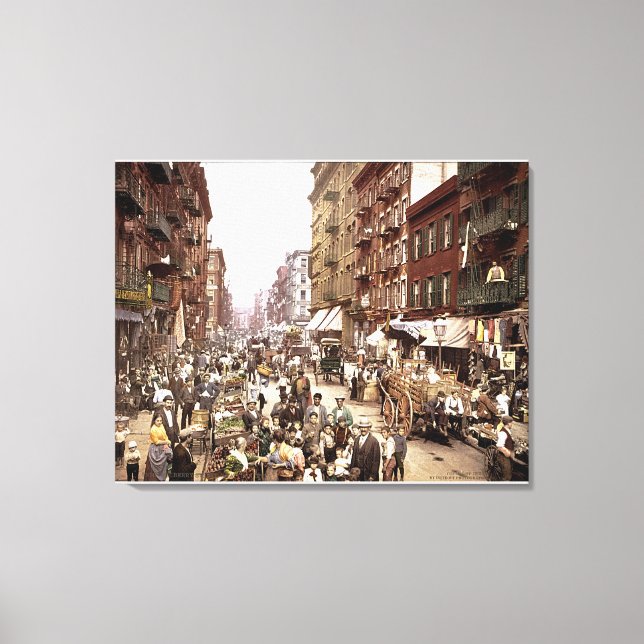 Mulberry Street NYC c. canvas estendida a cores 19 (Frente)
