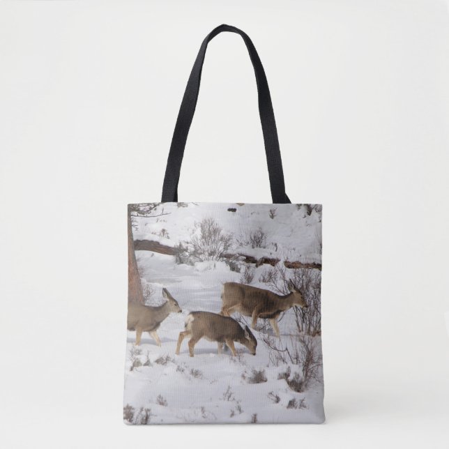 Mule Deer e Elk Tote Bag (Frente)