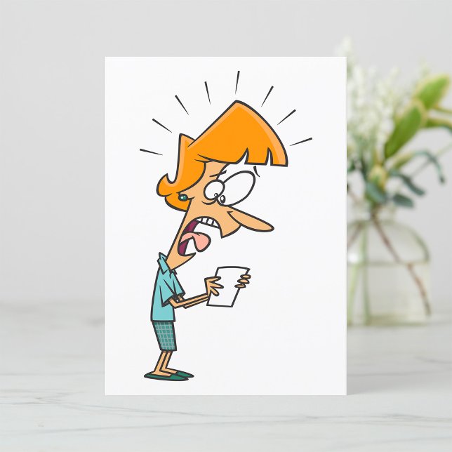 Mulher Abandonando O Convite De Gritar (Criador carregado)