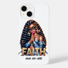 Mulher afro-americana na oração cristã