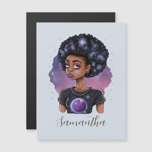 Mulher Afro Elegante Estimulante