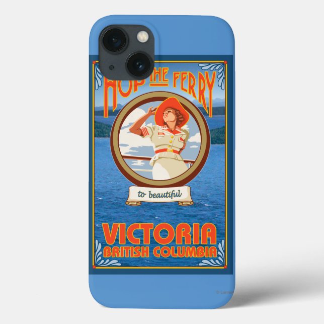 Mulher Andando Ferry - Victoria, BC Canadá (Verso)