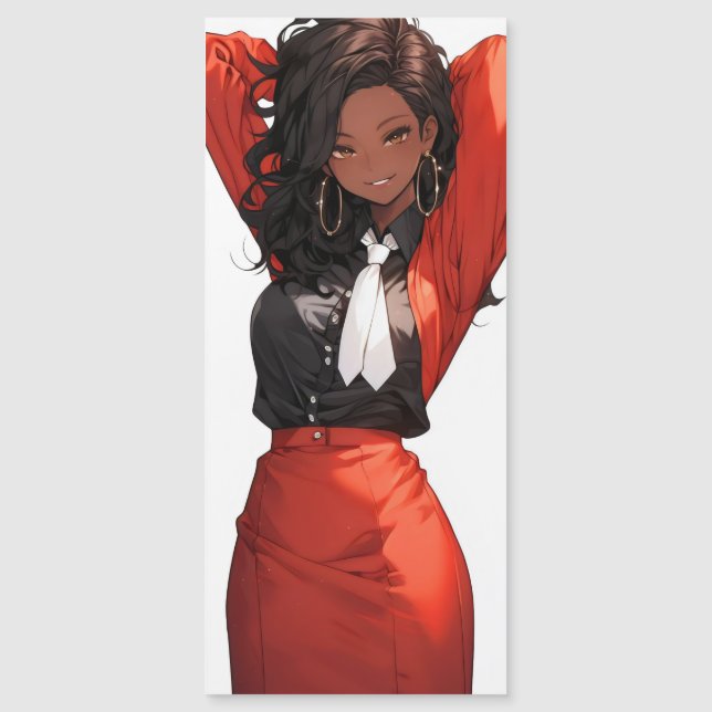 Mulher Anime Sorridente (Frente)