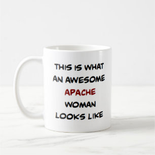 mulher apache, caneca de café incrível