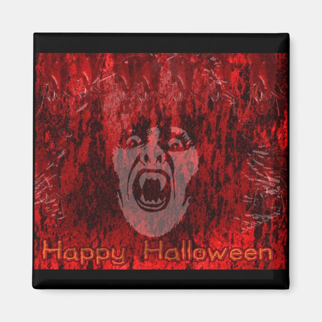 Mulher assustada do vampiro no imã do sangue (Frente)