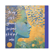 Mulher Azul Deixar De Controlar A Arte Da Parede D
