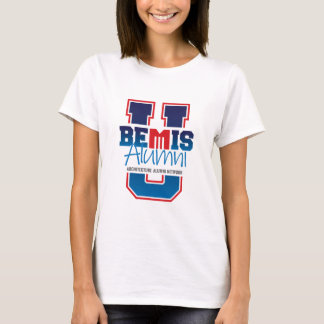 Mulher: "Bemis U." Camiseta clara