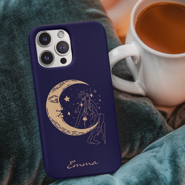 Mulher celestial lua & estrelas, boho, elegante do (Criador carregado)