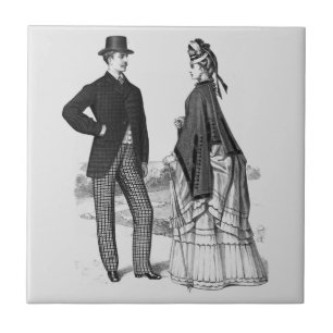 Mulher Cinza Negra Victoriana Elegante
