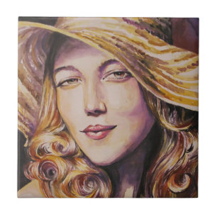 Mulher com chapéu