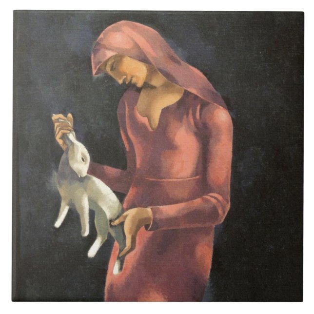 Mulher com coelho (Frente)