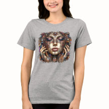 Mulher com Elaborada Ornamentação Baseada em Triba