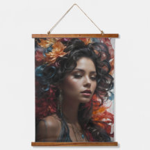 Mulher com flores
