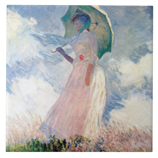 Mulher com Parasol, Claude Monet (Frente)