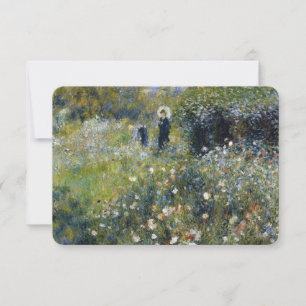 Mulher com Parasol em Jardim por Auguste Renoir