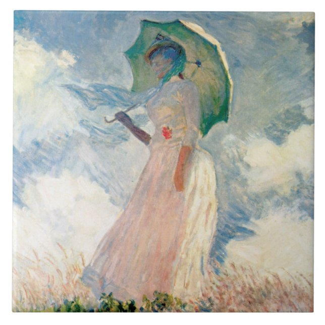 Mulher com Parasol Promenade Monet (Frente)