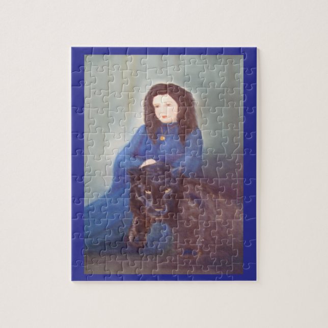 Mulher com Quebra-Cabeça da Pantera Negra (Vertical)