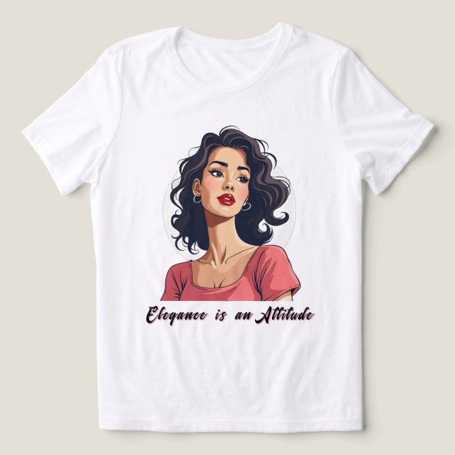 Mulher Confiante com Curls Escuros (Design frontal)
