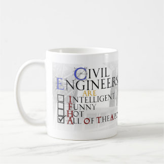 Mulher da caneca do engenheiro civil