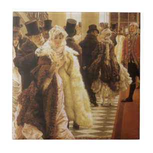 Mulher da Moda por Tissot, Arte Vitoriana Antiga