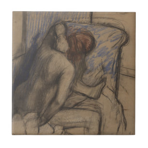 Mulher de Edgar Degas que seca seu cabelo