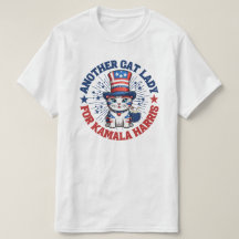 Mulher de gatos para camiseta Kamala Harris 2024