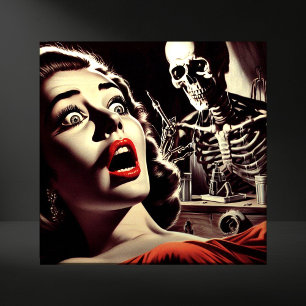 Mulher de Terror Pulp Vintage