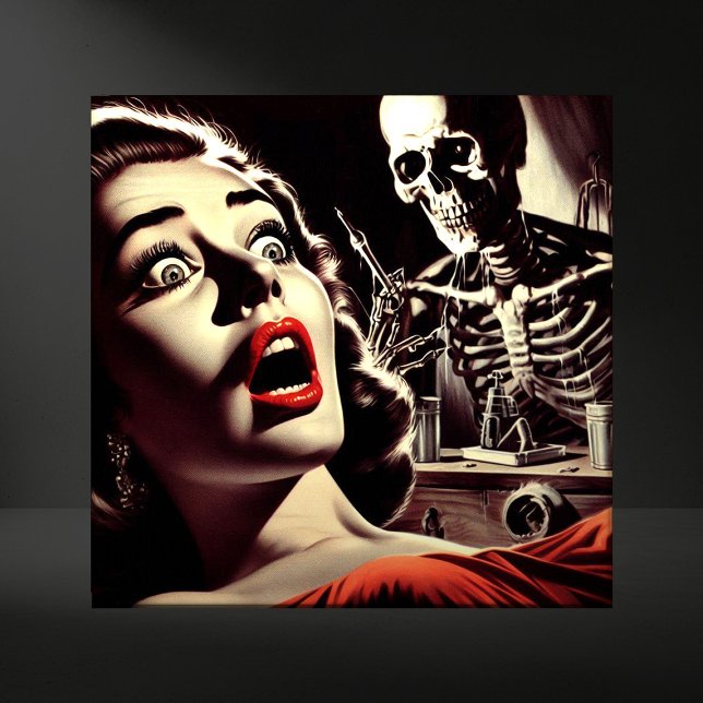 Mulher de Terror Pulp Vintage (Criador carregado)