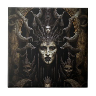 Mulher Demon Monster Horror Art